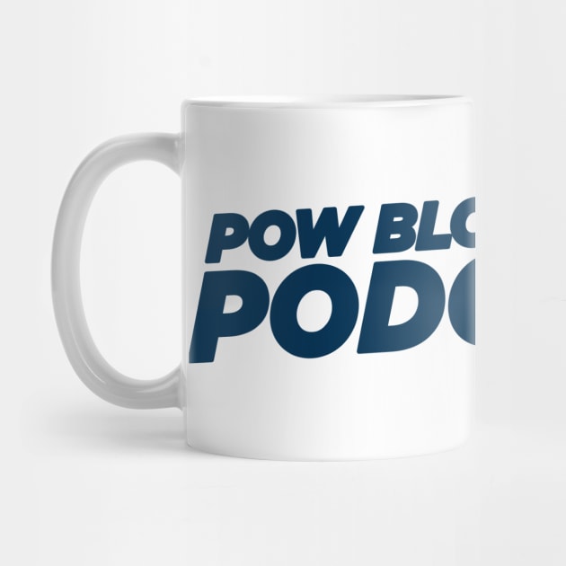 Pow Block Podcast NP 2024 Logo (Navy Blue) by Boss Rush Media | Boss Rush Network